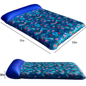 FindUWill double-seater pool float with fabric exterior and PVC core for stable support.