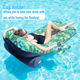 FindUWill fabric pool lounger with soft surface for comfy lounging