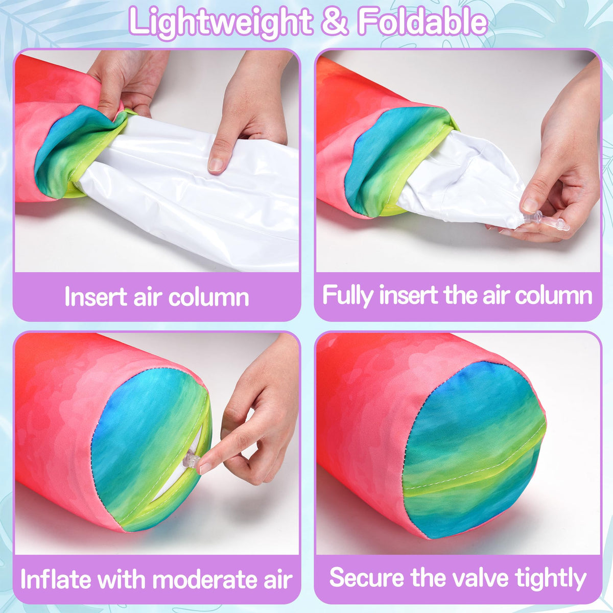FindUWill inflatable noodles ideal for pools, beaches, lakes during summer parties.