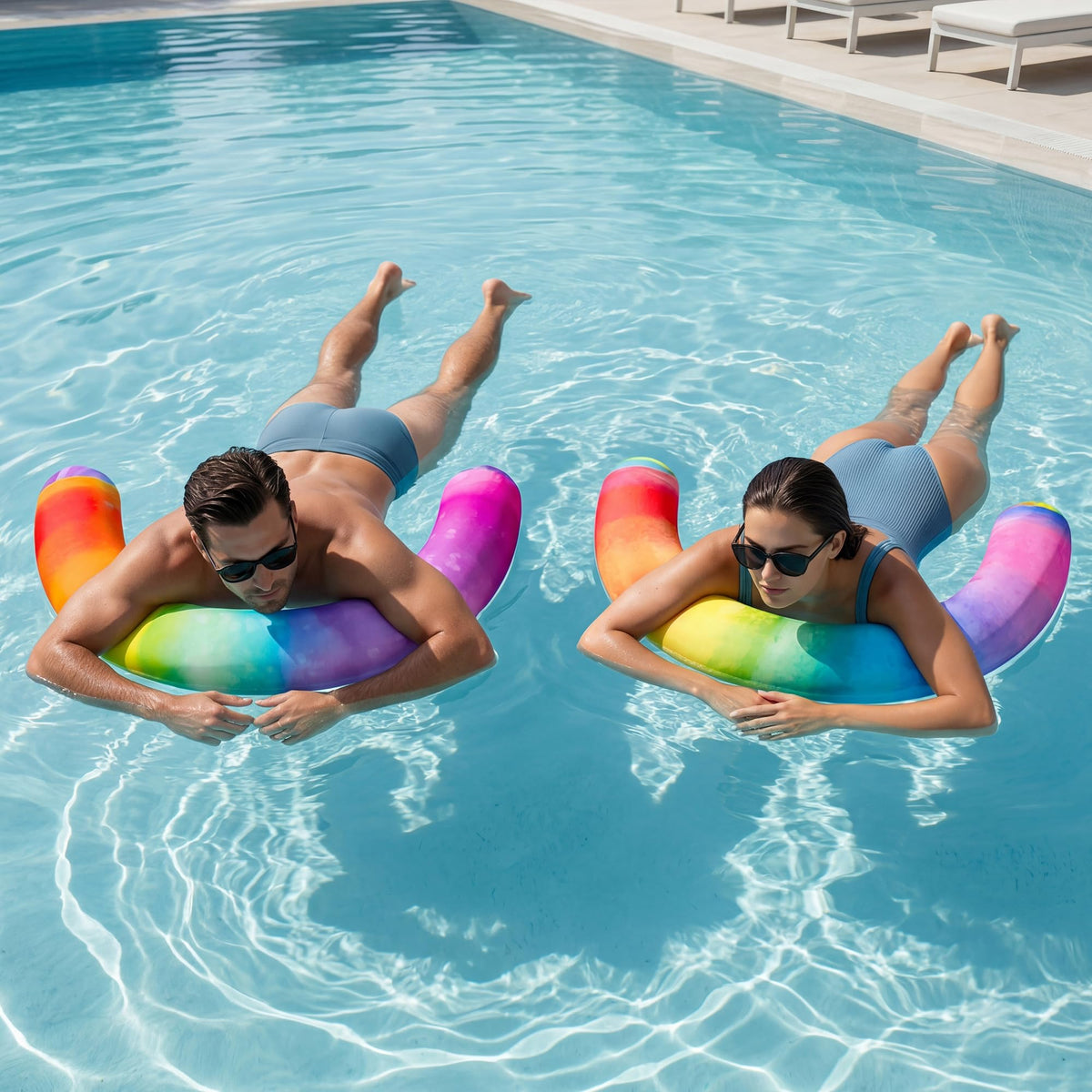 FindUWill inflatable noodles travel-packable design folded flat for easy packing.