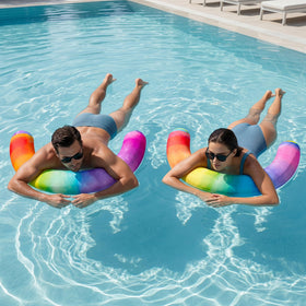 FindUWill inflatable noodles travel-packable design folded flat for easy packing.