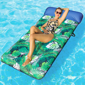 FindUWill inflatable pool float 72-inch for spacious lounging in water