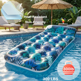 FindUWill inflatable lounge with ventilation promotes light water flow to help you stay cool.
