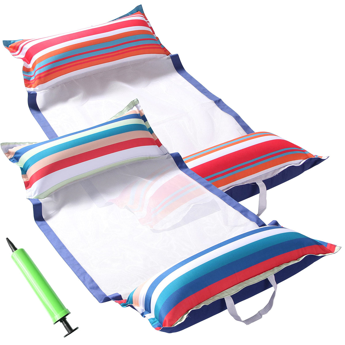 FindUWill lake design hammock float provides comfortable pool lounging with full-body support.
