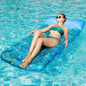 FindUWill monstera green pool float adding vibrant poolside style