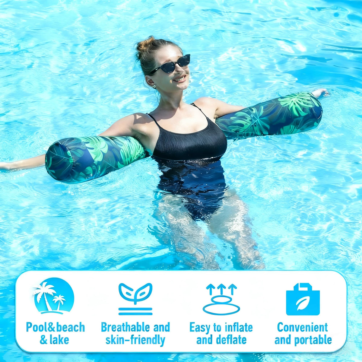 FindUWill versatile noodles suitable for pool, lake, or beach activities.