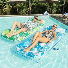 FindUWill pool float with vent design keeps you cool while lounging.