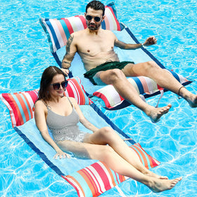 FindUWill pool floats in saddle mode for versatile pool days.