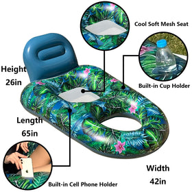 FindUWill pool float with phone holder keeps entertainment within reach.