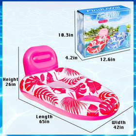 FindUWill two-pack floats in water suitable for lake or pool adventures.