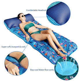FindUWill premium fabric pool lounge delivers soft, luxurious touch.