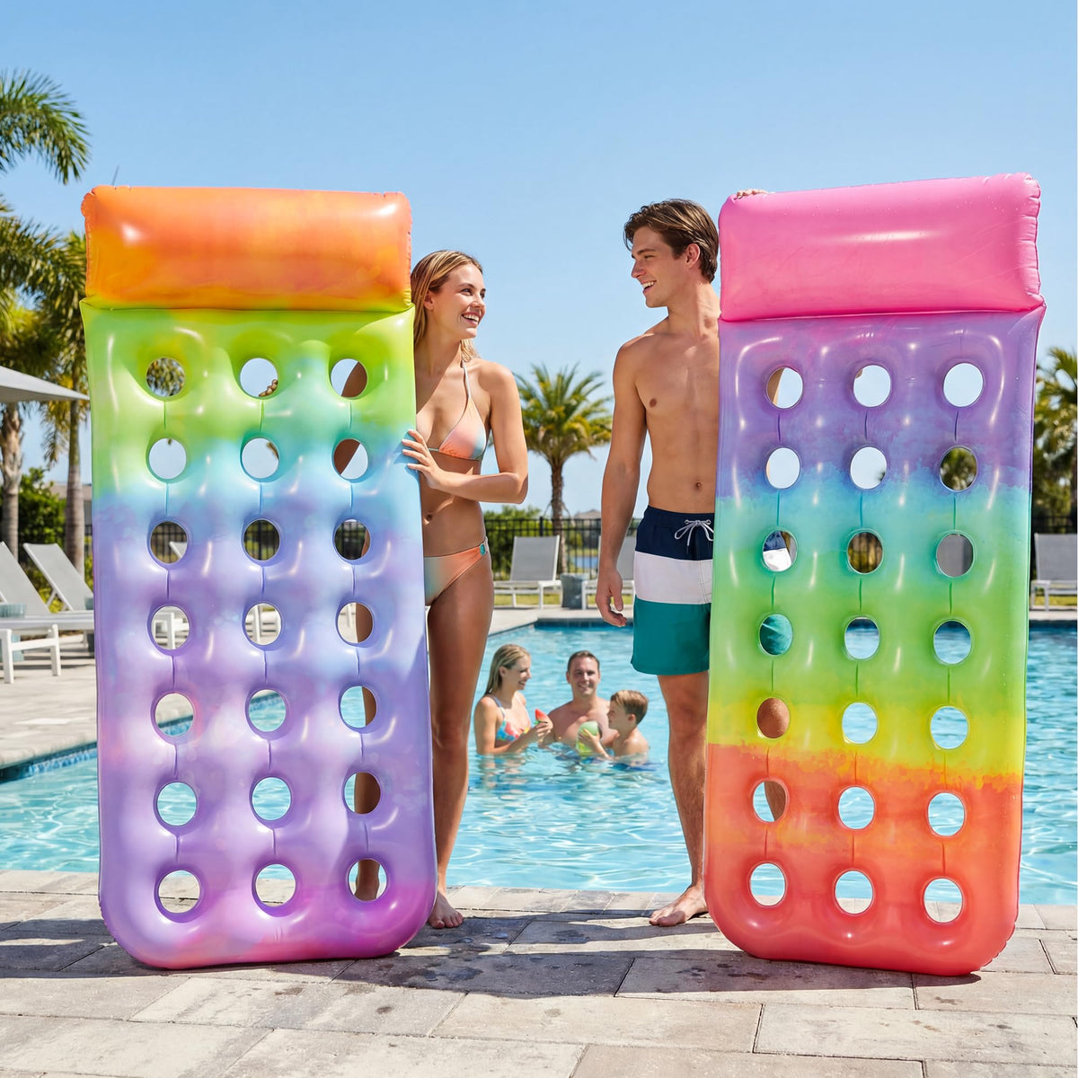 FindUWill premium PVC dual-air-chamber float offers safety and durability.