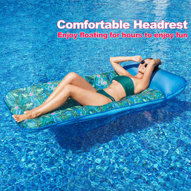 FindUWill premium vinyl inner chamber ensures a sturdy, long-lasting lounge for any pool day.