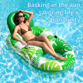 FindUWill float uses thick puncture-resistant PVC for durable pool, lake, or river use