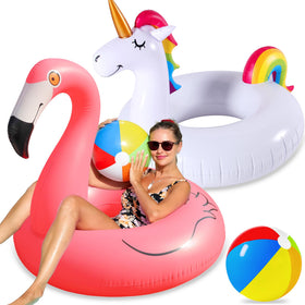FindUWill unicorn pool float in vibrant colors, ideal for lounging and poolside fun
