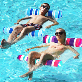FindUWill XL fabric water float hammock two-pack for premium pool lounging
