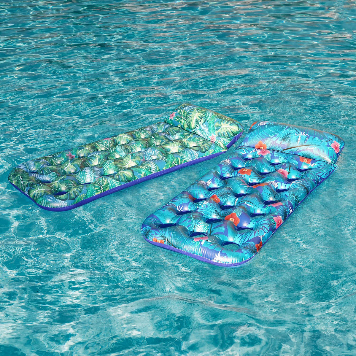 FindUWill XL pool floats 72x34 inches offering spacious lounging for adults.