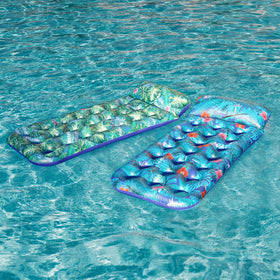 FindUWill XL pool floats 72x34 inches offering spacious lounging for adults.