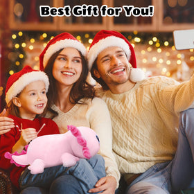 Finebee Axolotl Plush Care – machine washable for easy cleaning.