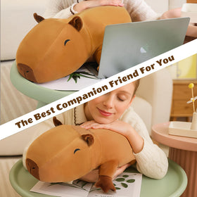 Finebee weighted capybara plush ideal for kids play and comfort