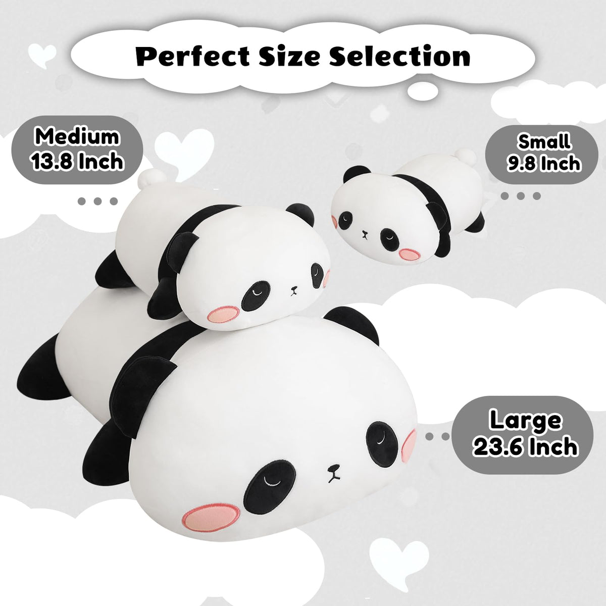 Finebee weighted panda plush in a child's playroom.