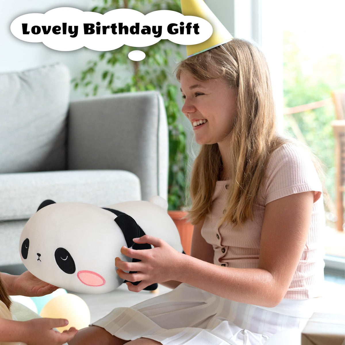 Finebee weighted panda plush a thoughtful gift for loved ones.