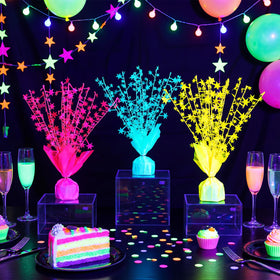 FineCheer glow star centerpiece withstands tabletop use while lighting up celebrations.