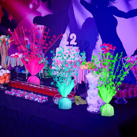 FineCheer neon star centerpiece stands 12.4 inches tall for visible impact.
