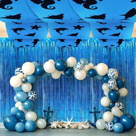 FineCheer ocean decor set package shows complete five-piece marine styling for events.