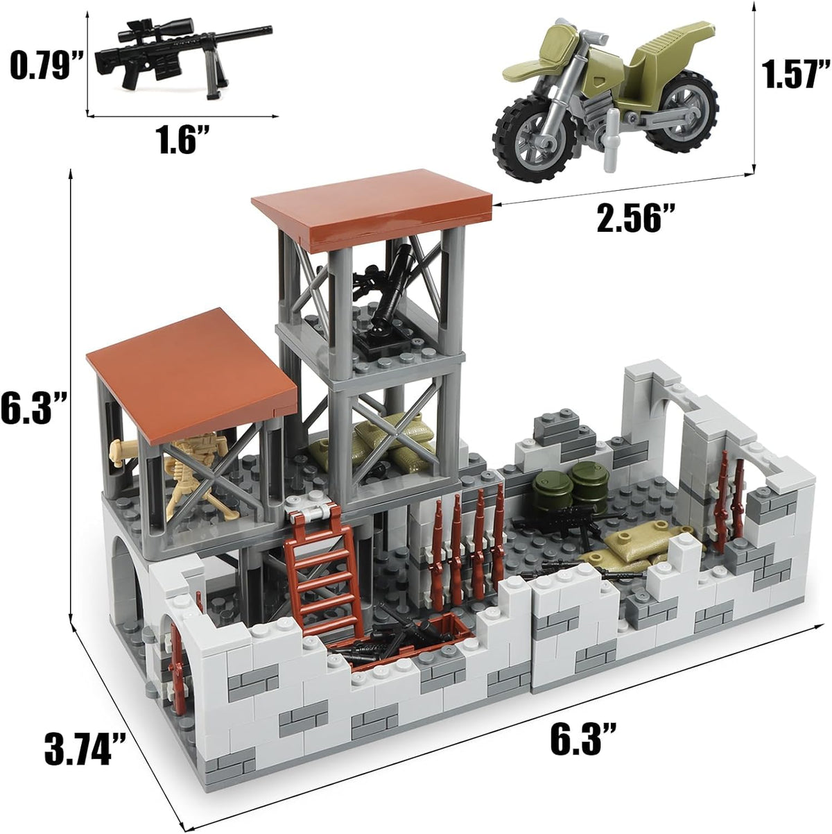 Finger Rock army supplies block toy; versatile blocks foster creative building and collaborative play