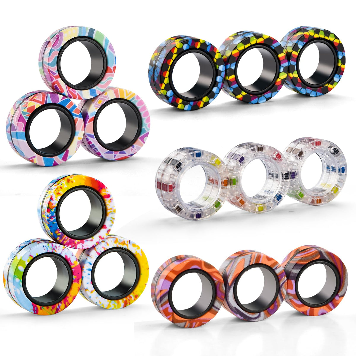 Finger Rock stocking stuffer fidget rings, fun for kids ages 8-12