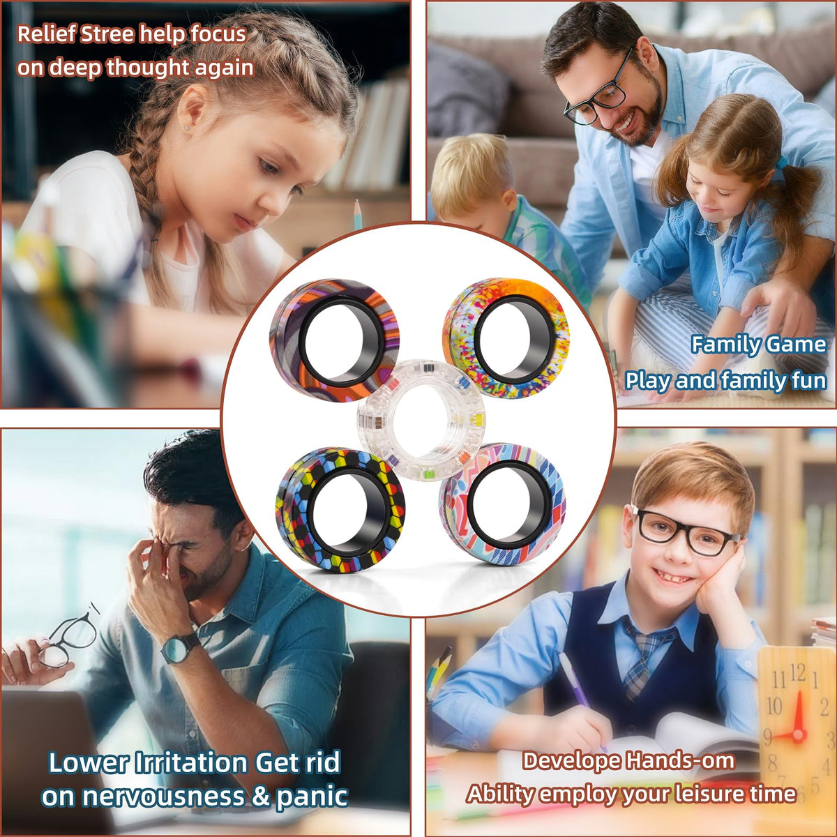 Finger Rock travel-friendly fidget rings for quiet moments anywhere