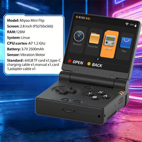 FINGEREVO Miyoo Mini Flip portable-case protecting the console during travel