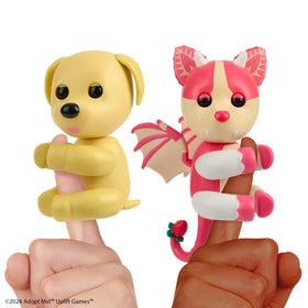 Fingerlings Adopt Me Dog bundle closeup – soft textures invite cuddling and imaginative play
