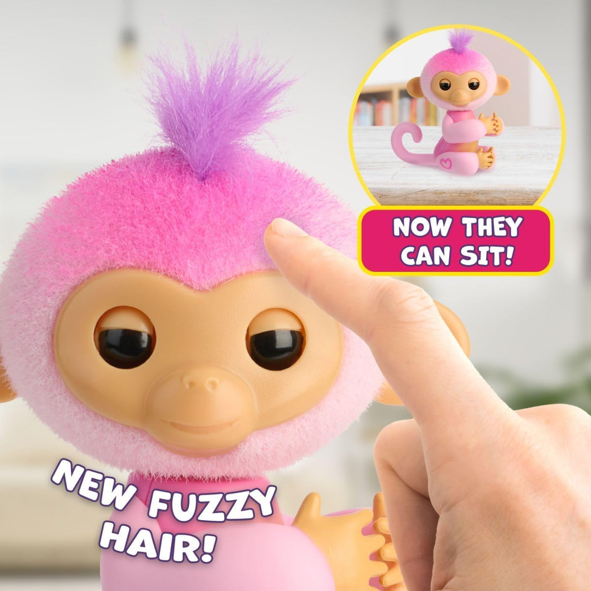 Fingerlings Lulu on finger babbling, turning playtime into magical moments.