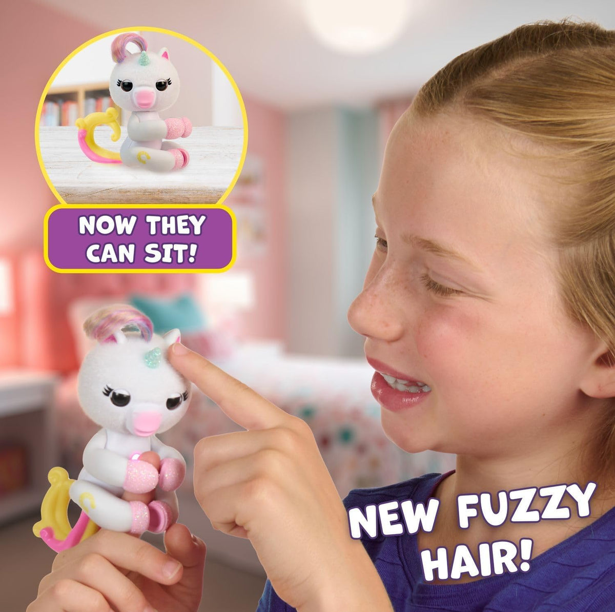 Portable design helps you take Fingerlings along for adventures.