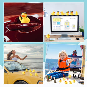 Fingertip WD mini ducks with sunglasses ideal for party favors.