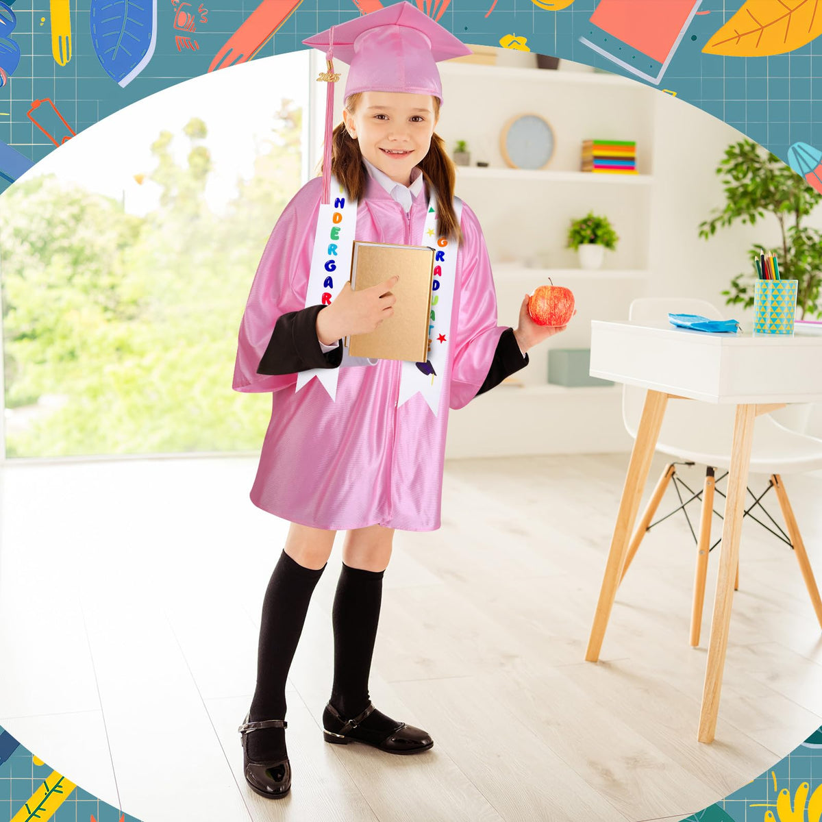 Soft, breathable Fingertip WD gown fabric keeps kids comfortable