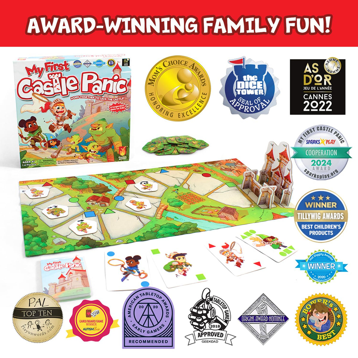Fireside Games My First Castle Panic 20-minute rounds fit busy family evenings