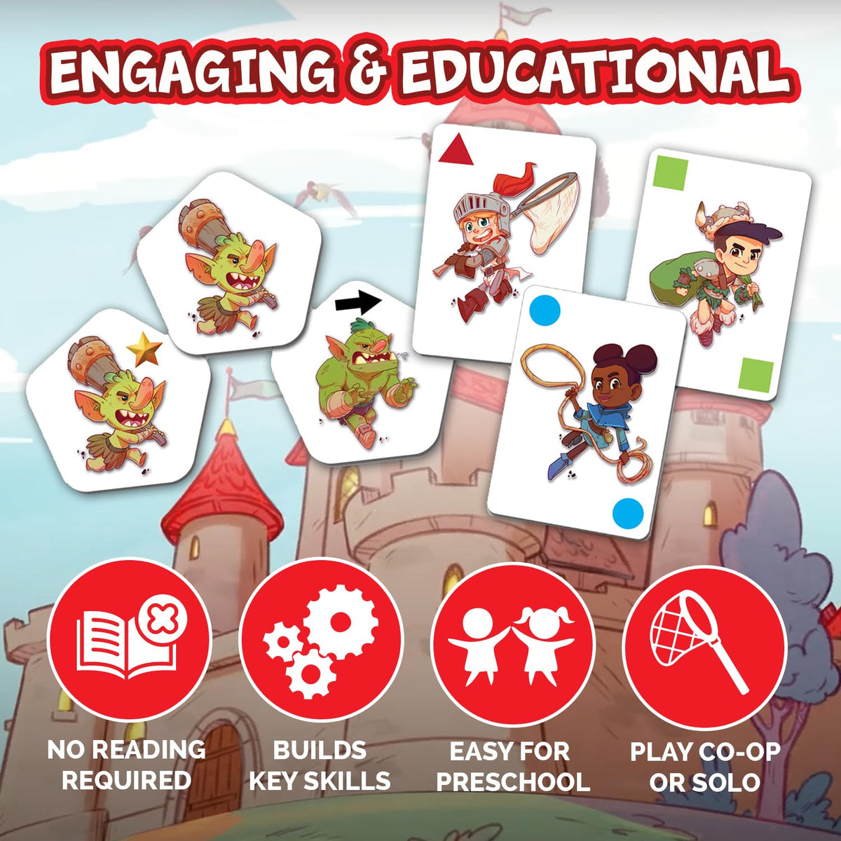 Fireside Games My First Castle Panic color and shape learning through play