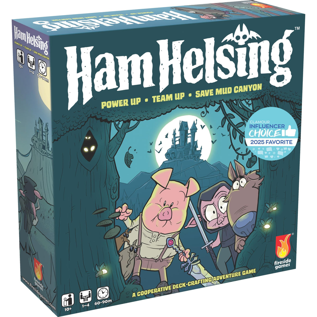 Fireside Games Ham Helsing hero figures for cooperative play.