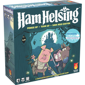 Fireside Games Ham Helsing hero figures for cooperative play.