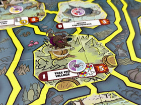 Fireside Games Ham Helsing Rich Moyer artwork enhances spooky atmosphere.
