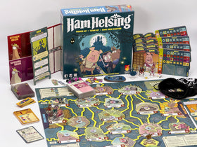 Fireside Games Ham Helsing villain boards show escalating threats.