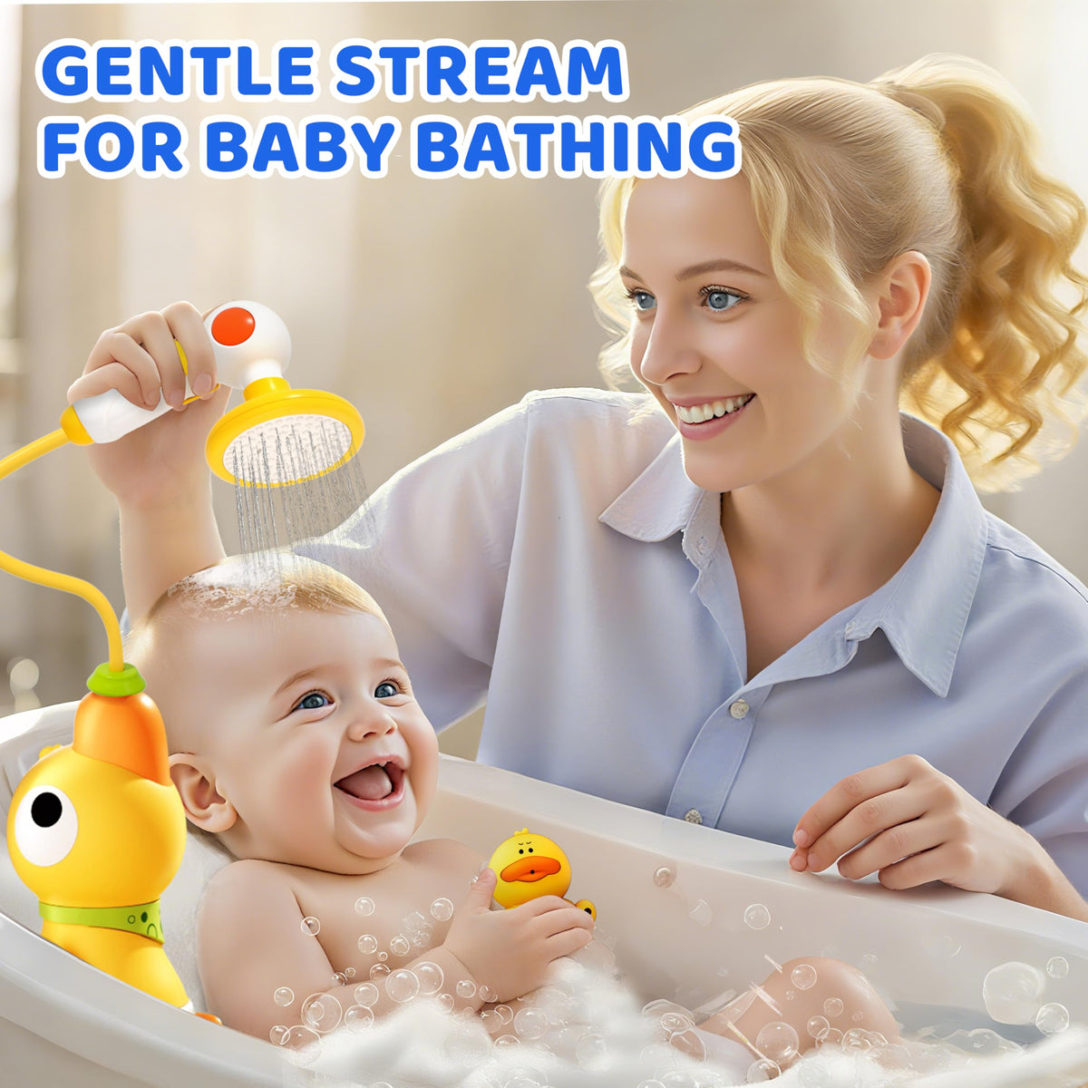 FIRRLUCO ducklings provide engaging bath time with squirting fun.