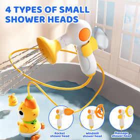 FIRRLUCO rocket spray adds variety to tub play for kids.