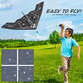 Fisca B-2 Spirit bomber in-flight; responsive control at a comfortable distance.