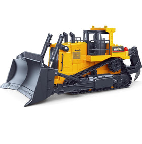 fisca remote control bulldozer front view for realistic pretend play