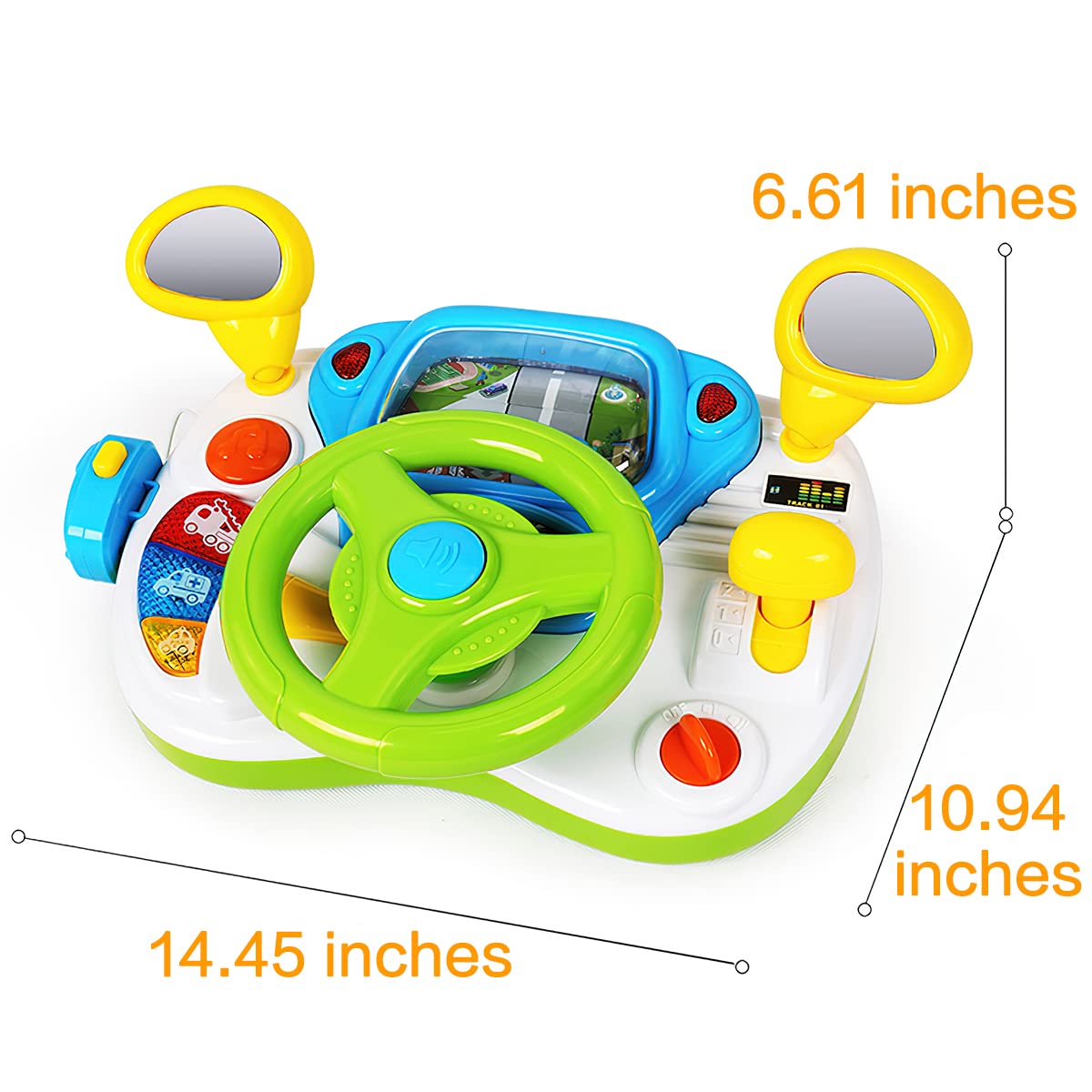 Fisca voice and light features boost sensory exploration during early learning sessions.