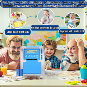 Fishboy ATM piggy bank debit-card-access with PIN for secure entry